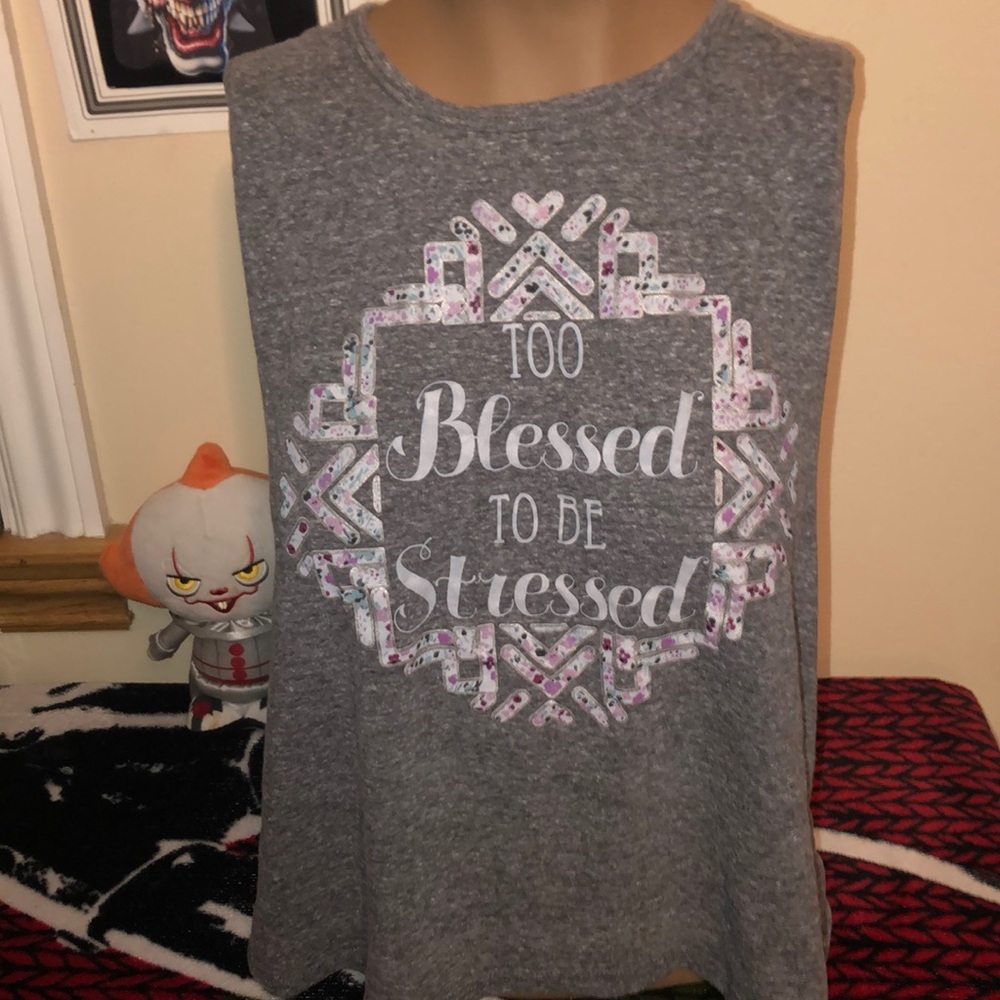 Rue 21 grey muscle tee size small runs big